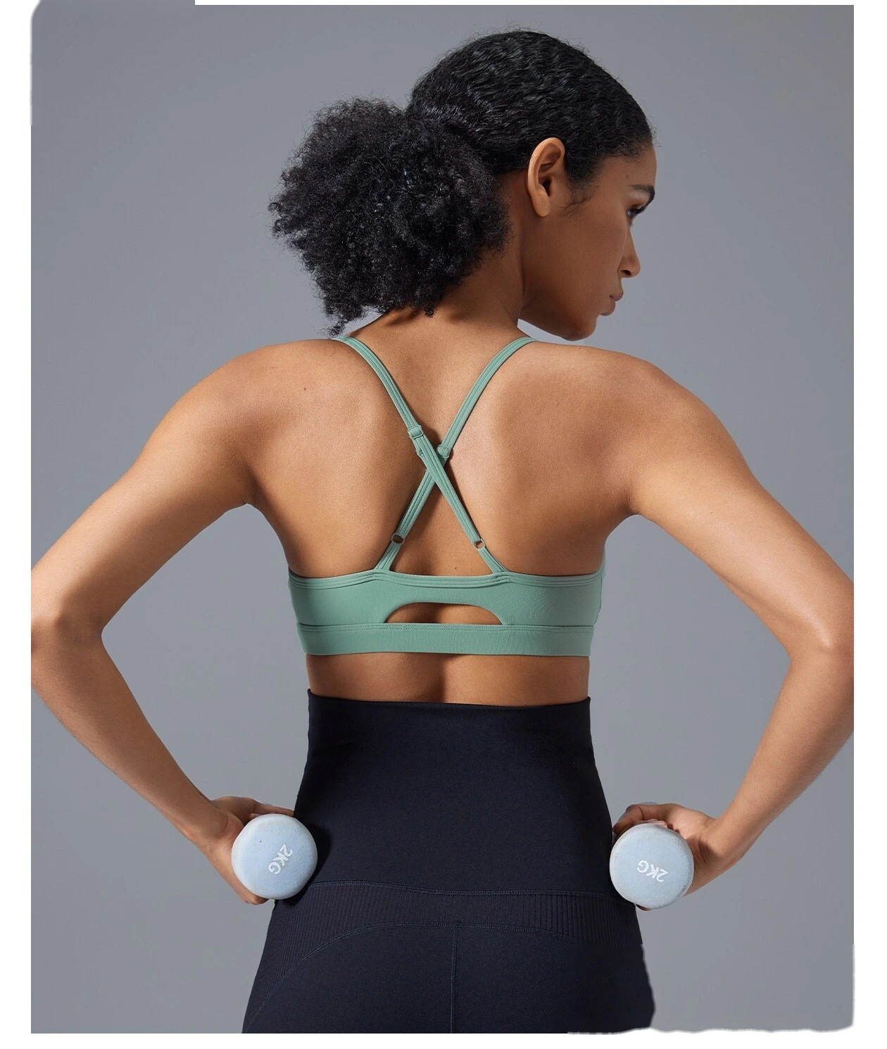 Customized adjustable shoulder strap beauty back sports bra women's running shock-proof fitness bra yoga detail