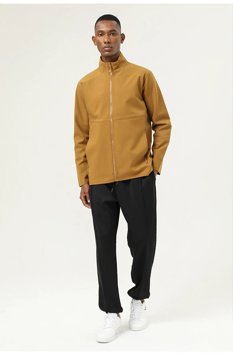 Customized jacket sports coat casual windproof and splash-proof outdoor thick jacket coat male detail