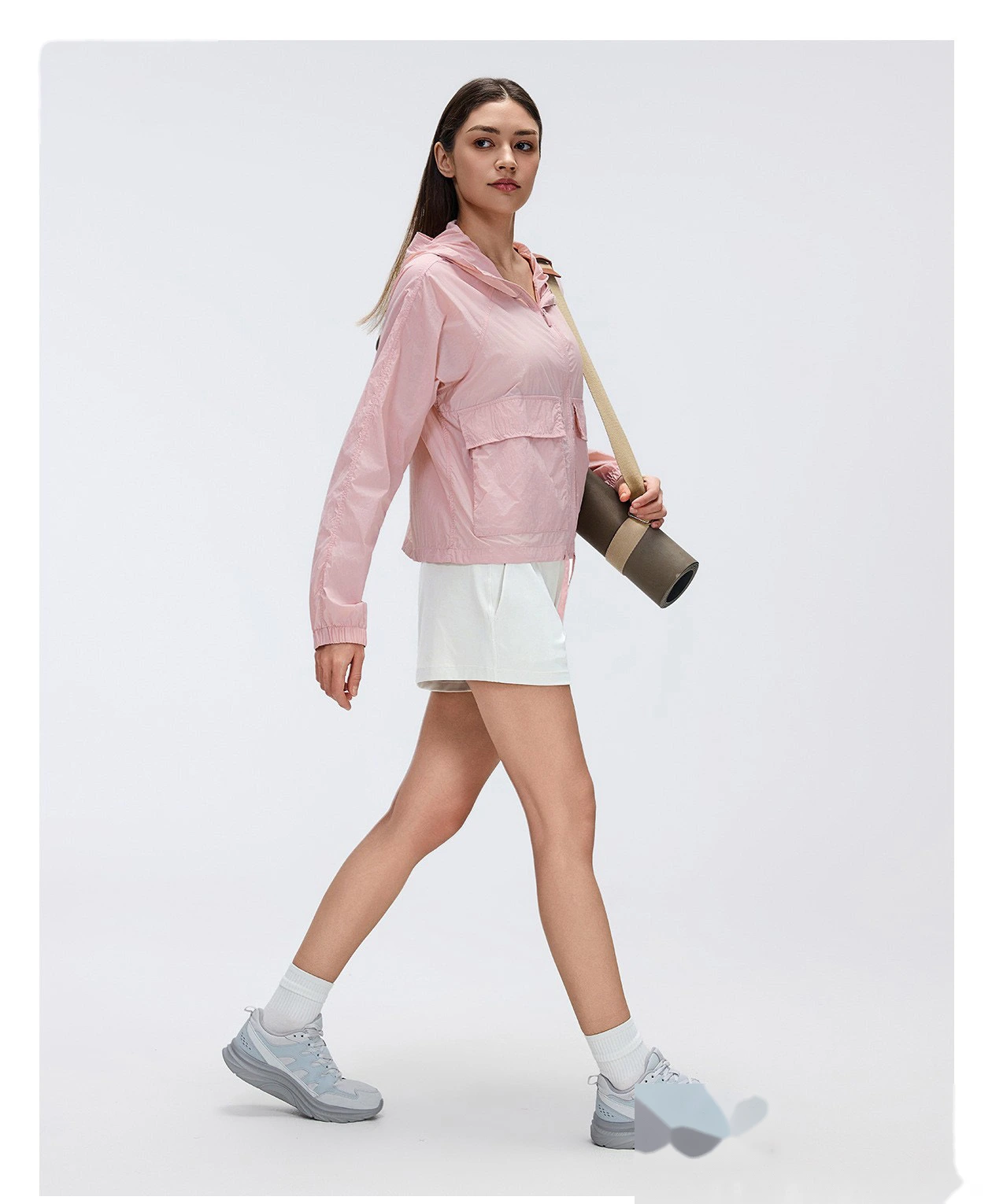 Bulk Custom UV Protection Hooded Top - Women's Lightweight Water-Resistant Loose Long Sleeve Sports Outerwear detail