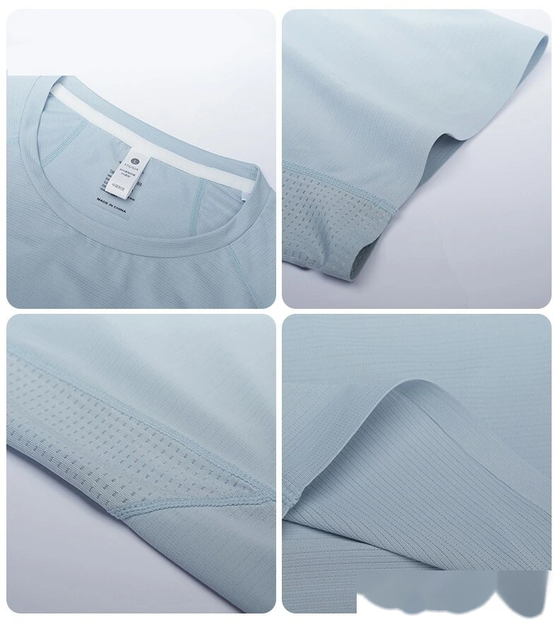 Custom Men’s Cool Feeling Lightweight Short Sleeve T-Shirt Loose Fit Breathable Quick Dry Sports Top detail