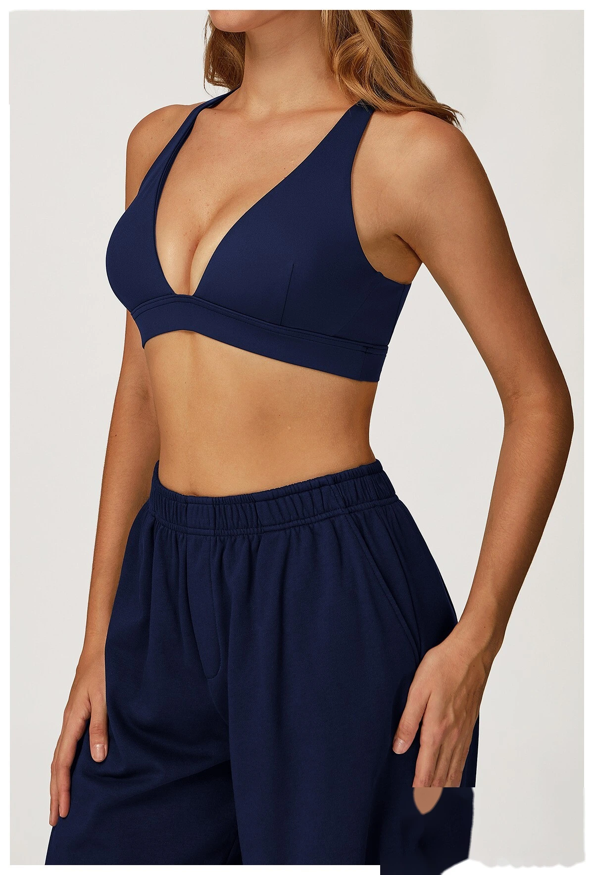 Custom-made yoga bra cross back high sense sports bra women running fitness sports bra detail