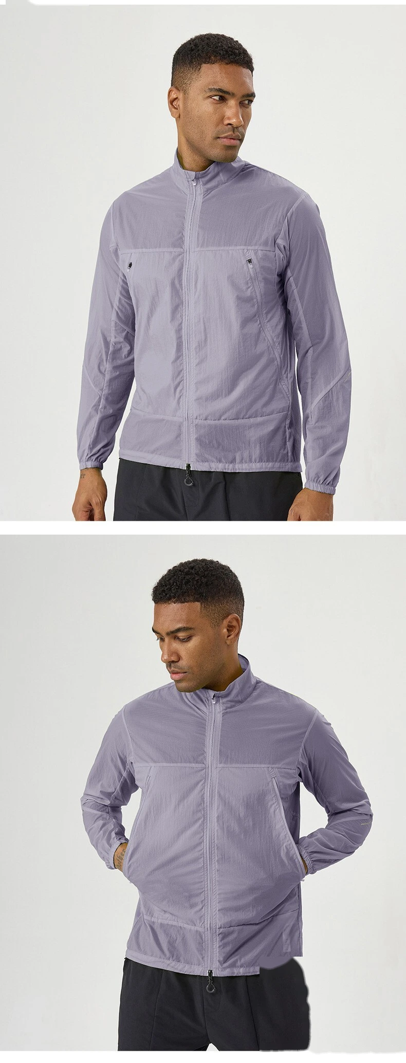 Customizable Men's UV Protection Jacket | Light & Breathable, Quick-Dry, Ideal for Outdoor Sports detail
