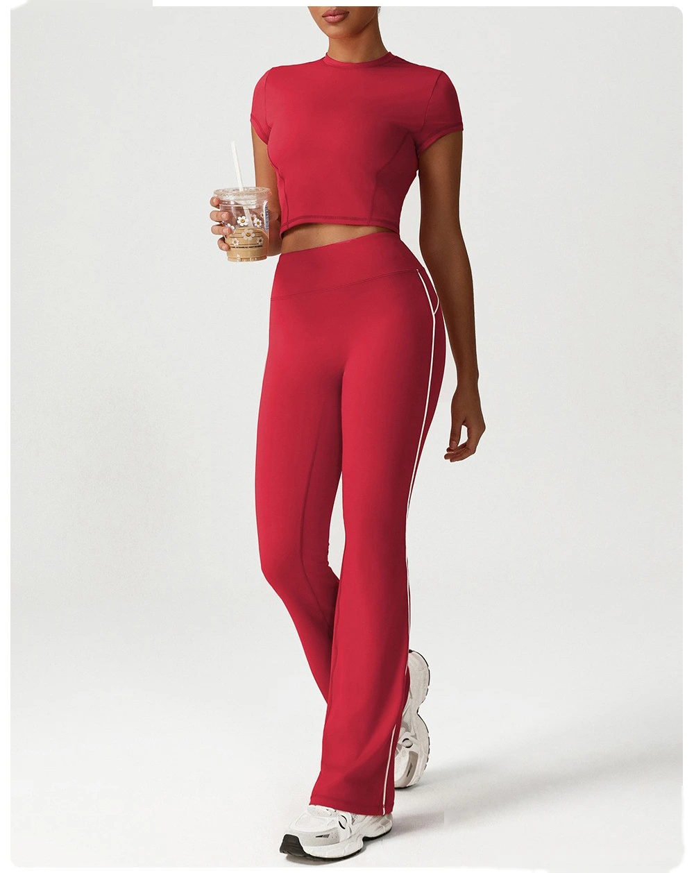 Customized slim quick-drying Pilates short shoulder clothes yoga clothes short sleeve running fitness T-shirt detail