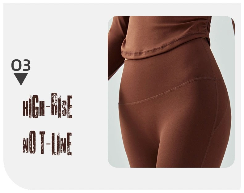 Women tights butt lift leggings casual wide-leg high rise running bell-bottom detail