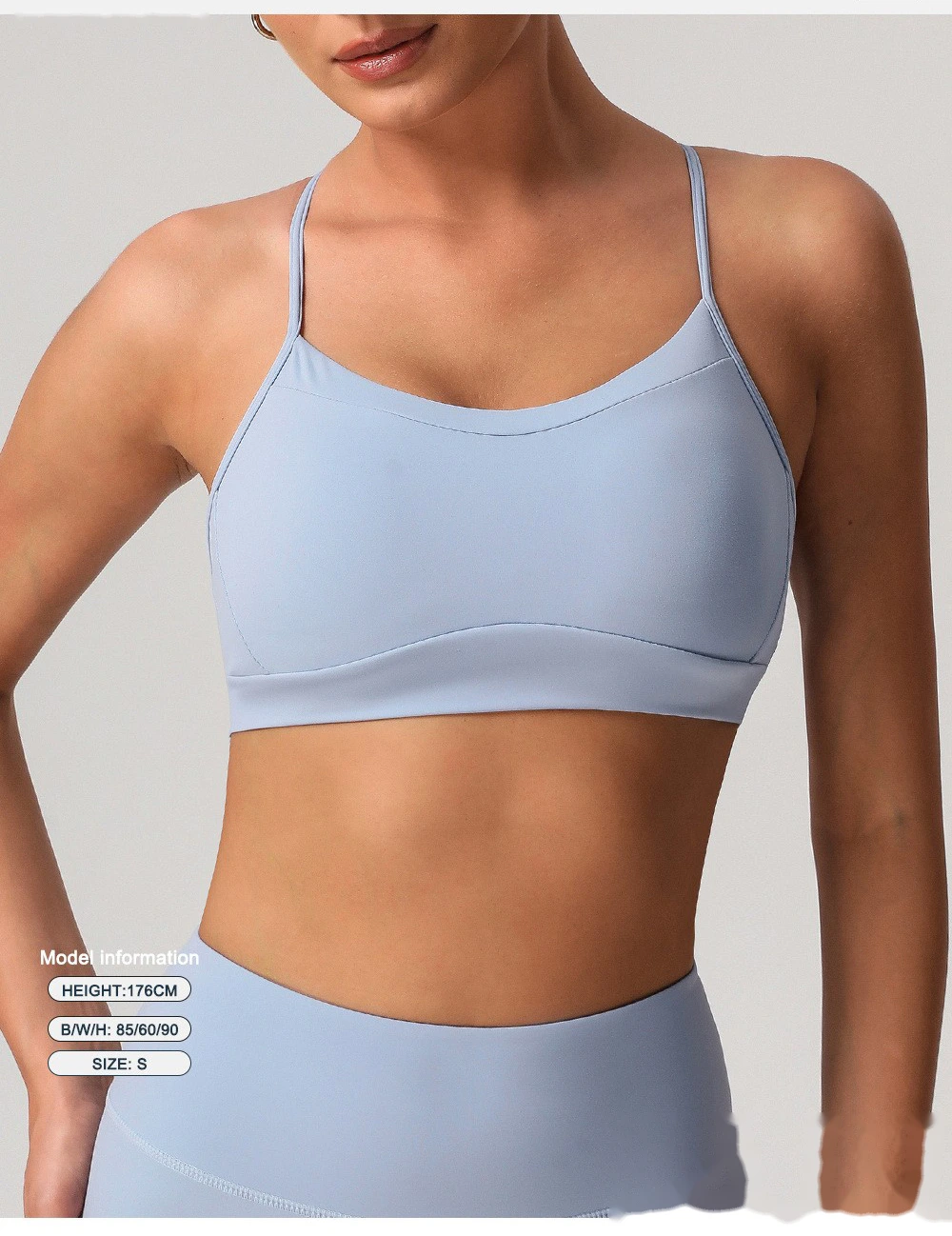 Soft and comfortable sports bra beauty back yoga bra detachable shockproof running fitness vest detail