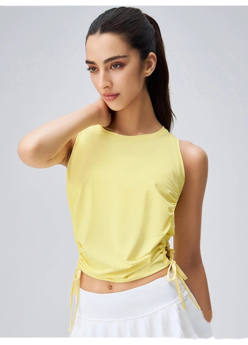 Customize the new fast-drying vest blouse for women's tennis yoga clothes in summer. detail
