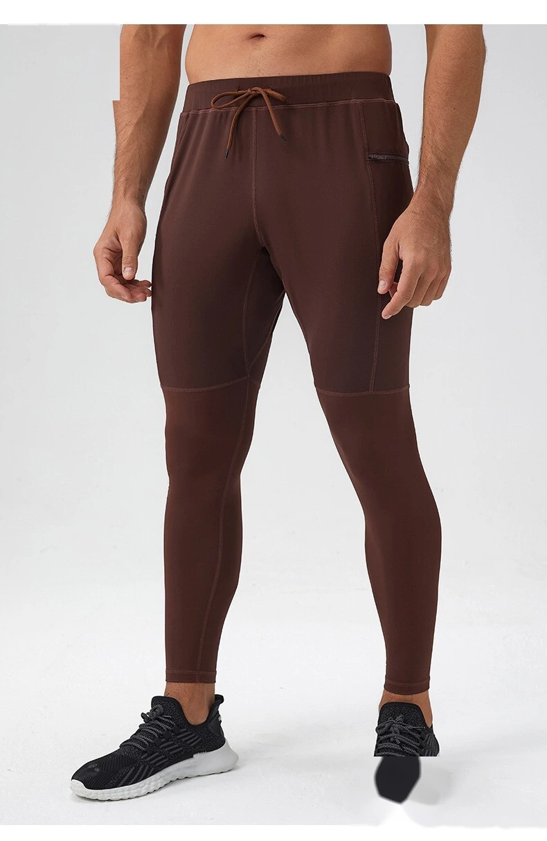 Customizable Men's Nylon Sport Pants | Quick-Dry Breathable, Zipper Pockets, Tight Calf for Fitness detail