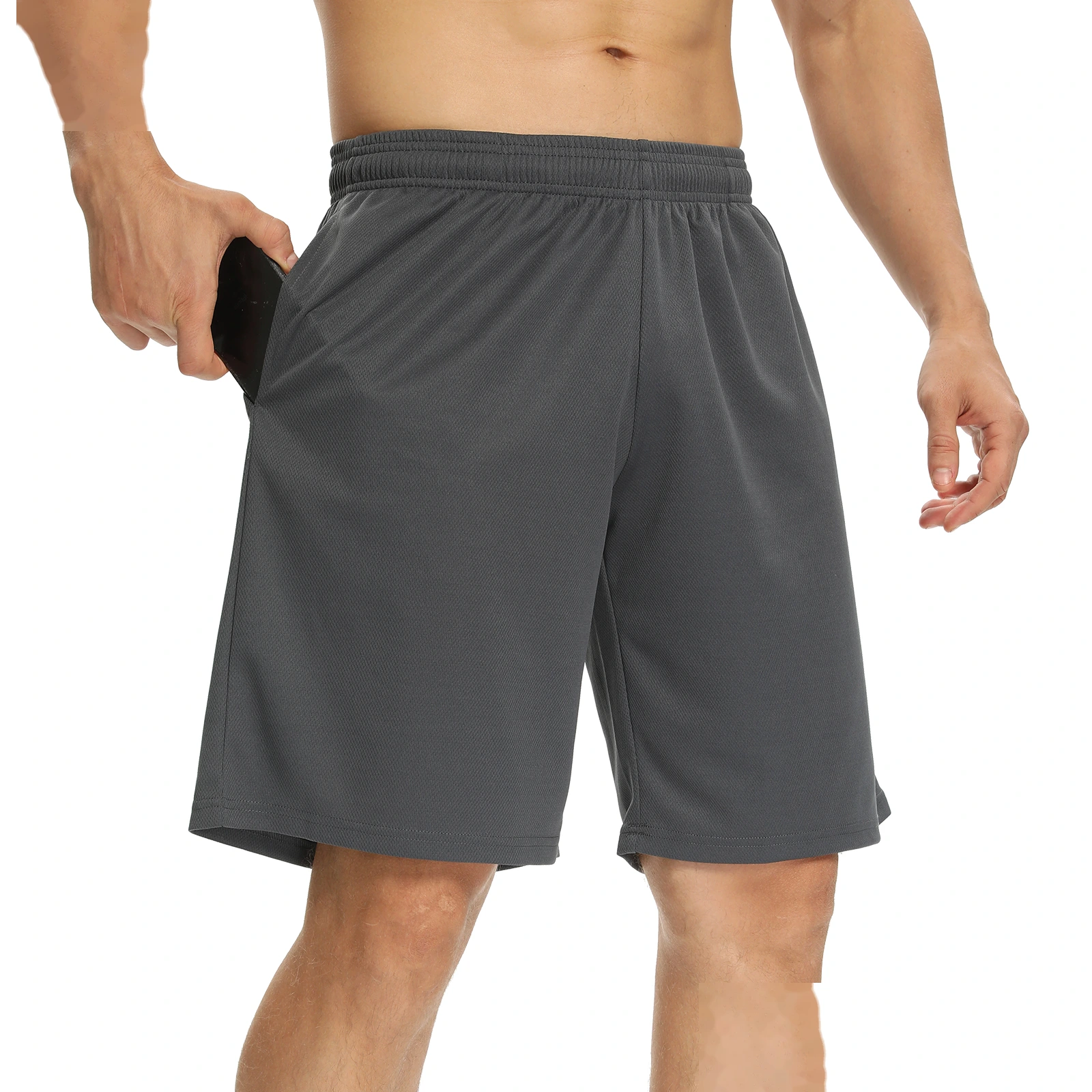 Summer outdoor moisture-absorbing breathable leisure thin loose fitness training quick-drying running shorts men detail