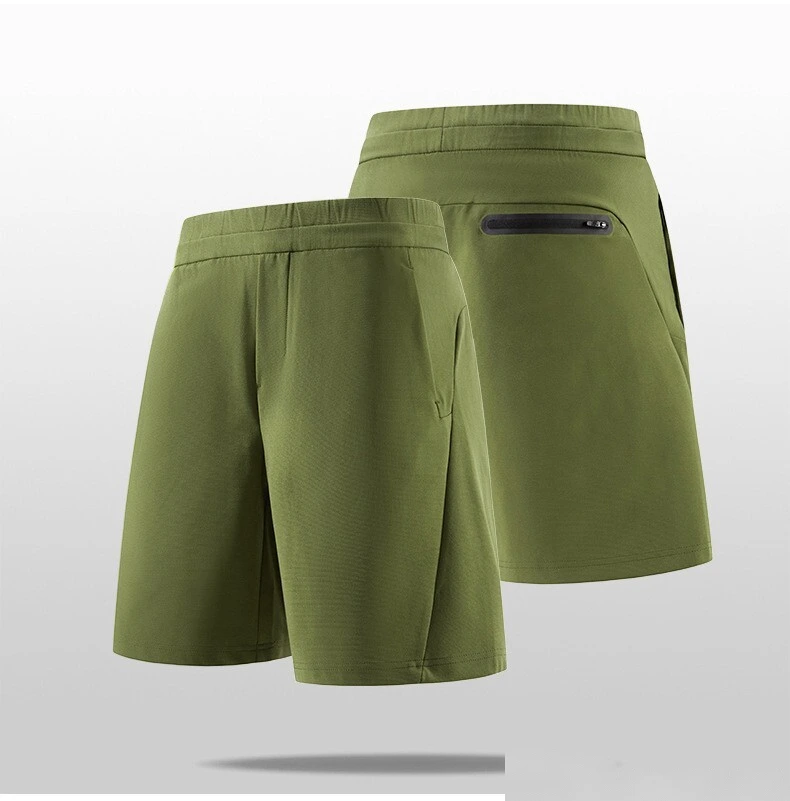 Outdoor ice sports shorts men's quick-drying leisure sports pants five pants running fitness slacks. detail
