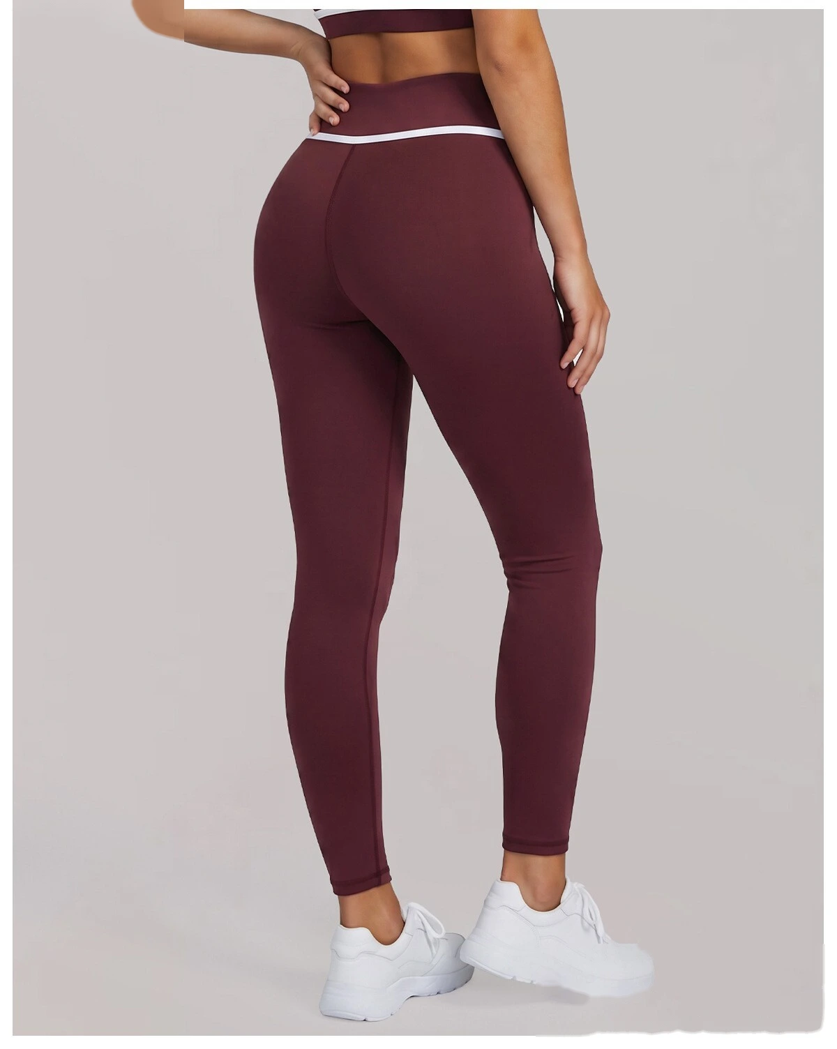 Custom sports fitness pants women's summer Pilates yoga pants running tights detail