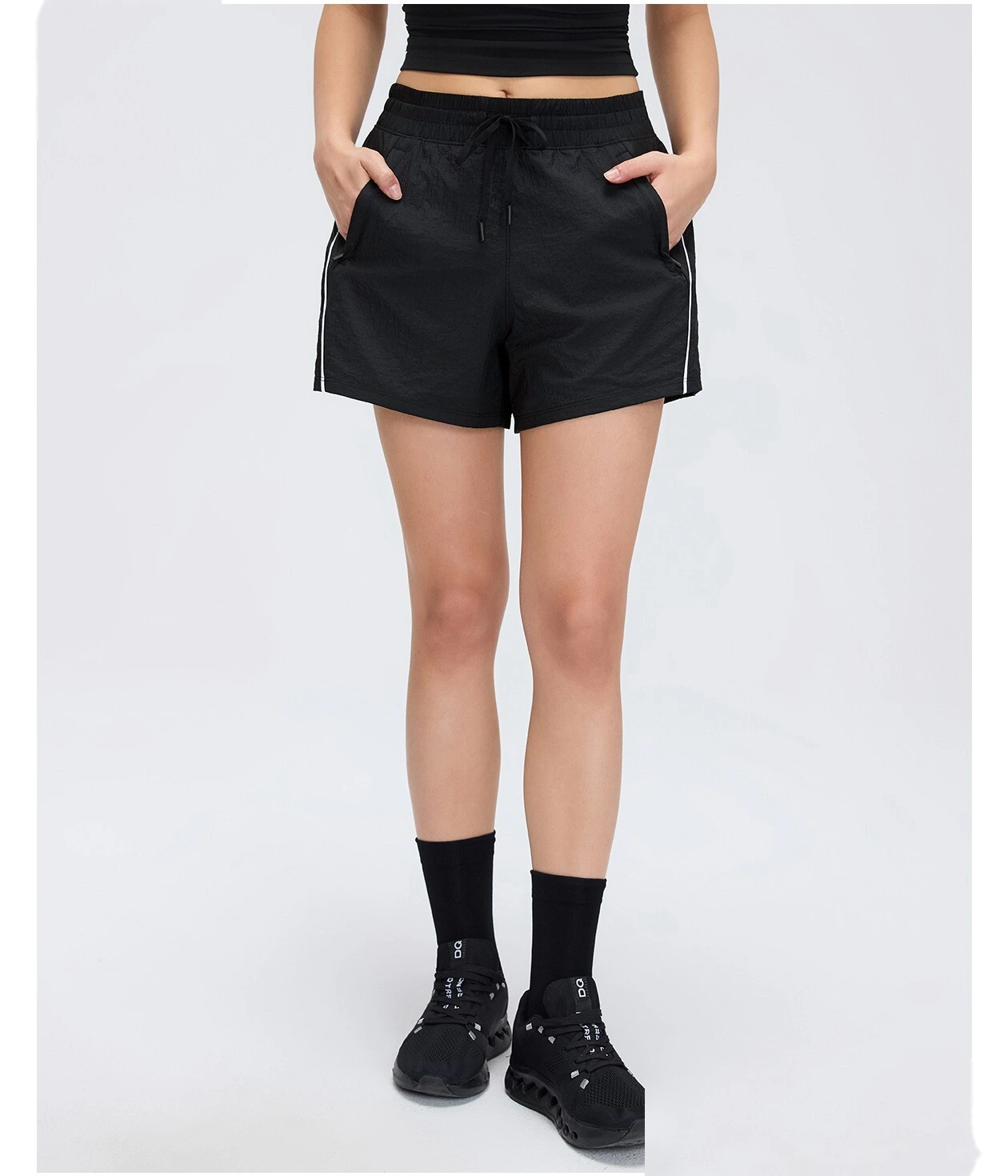 Women's High Waisted Quick Dry 3-Inch Sports Shorts Summer Breathable Running Yoga Gym Outdoor Training Custom Shorts detail