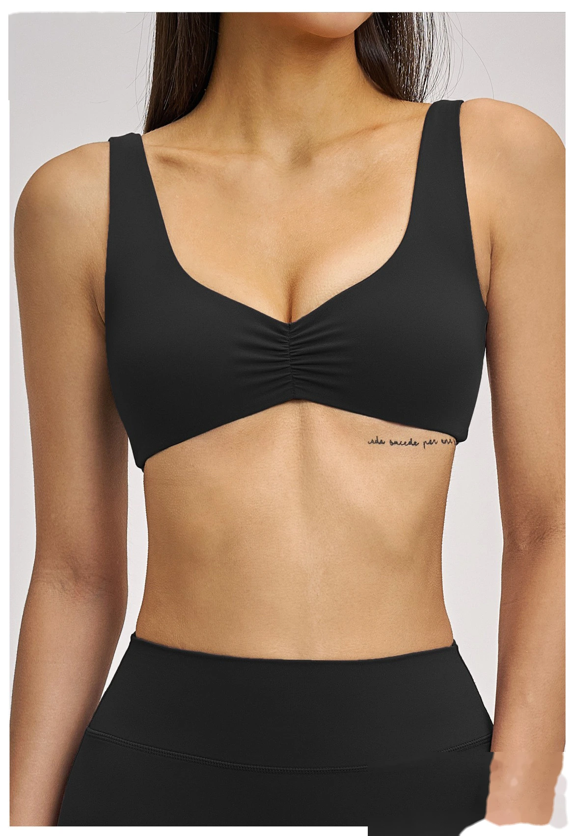 Women’s Custom Sports Bra Sexy Back Yoga Bra Workout Running Fitness Shorts Yoga Set detail