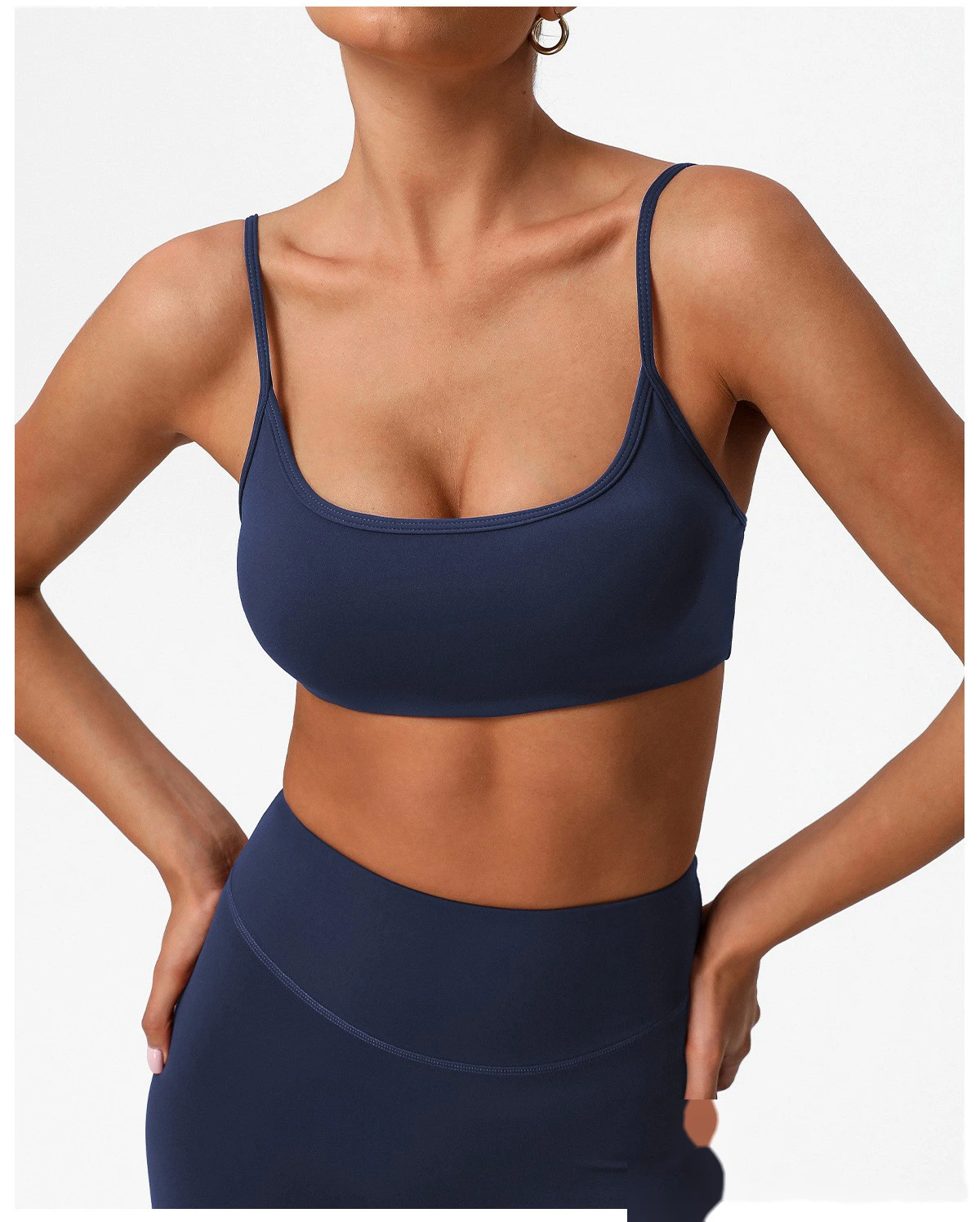 Custom Tight Yoga Bra - Women’s Thin-Strap Sexy Back Push-Up High-Elastic Fitness Sports Top detail