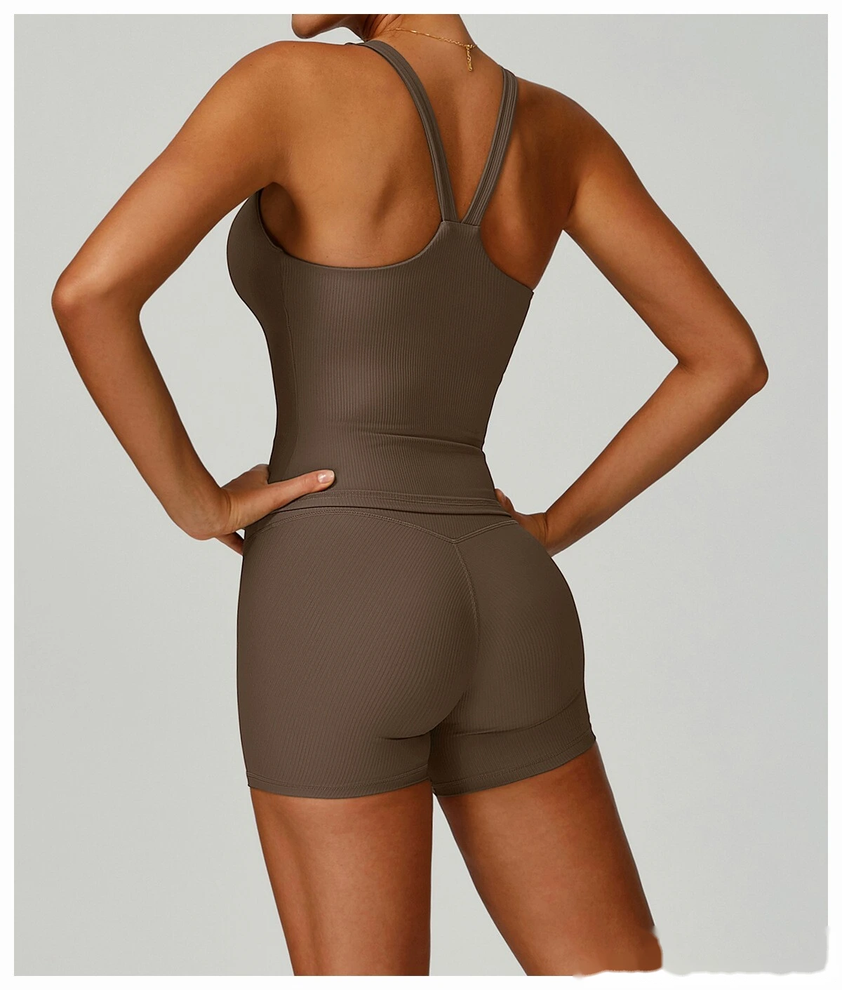 Customized yoga vest tight back sports vest outdoor running fitness clothes detail