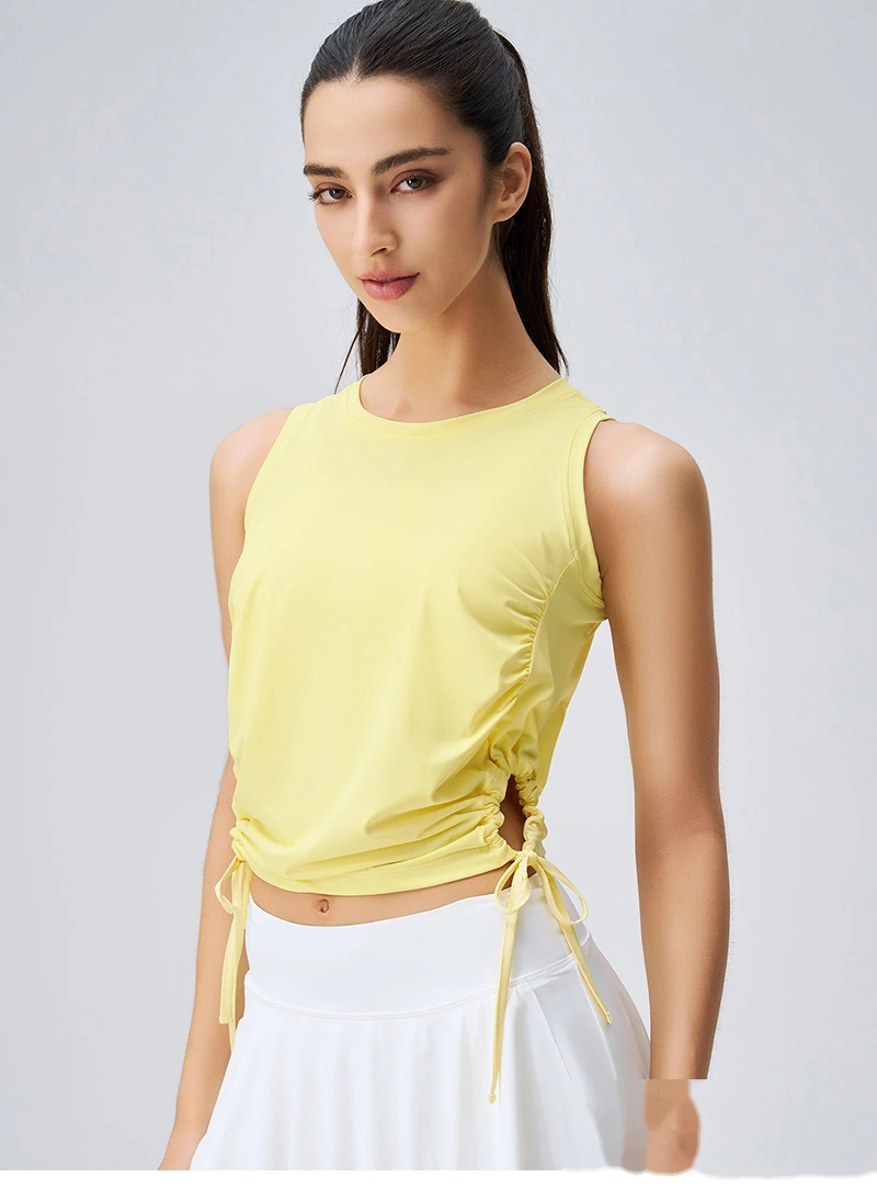 Customize the new fast-drying vest blouse for women's tennis yoga clothes in summer. detail