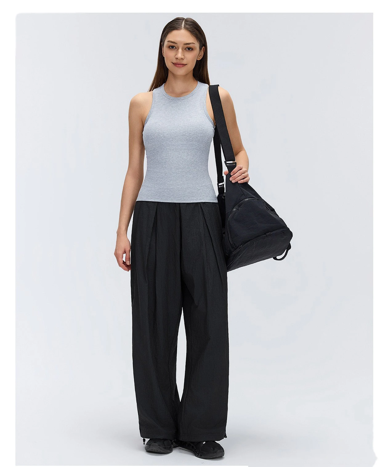 Women’s Custom Straight Leg Sports Pants Spring Summer Thin Outdoor Running Fitness Casual Pants detail