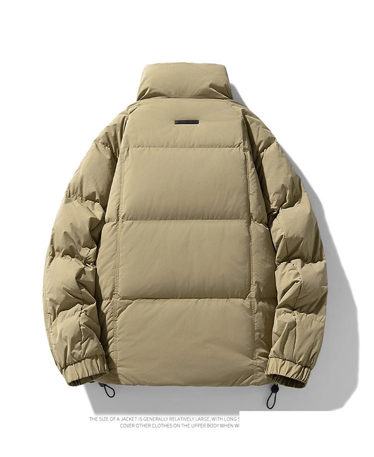 Custom hooded down jacket big pocket fashion Joker trend jacket for men and women. detail