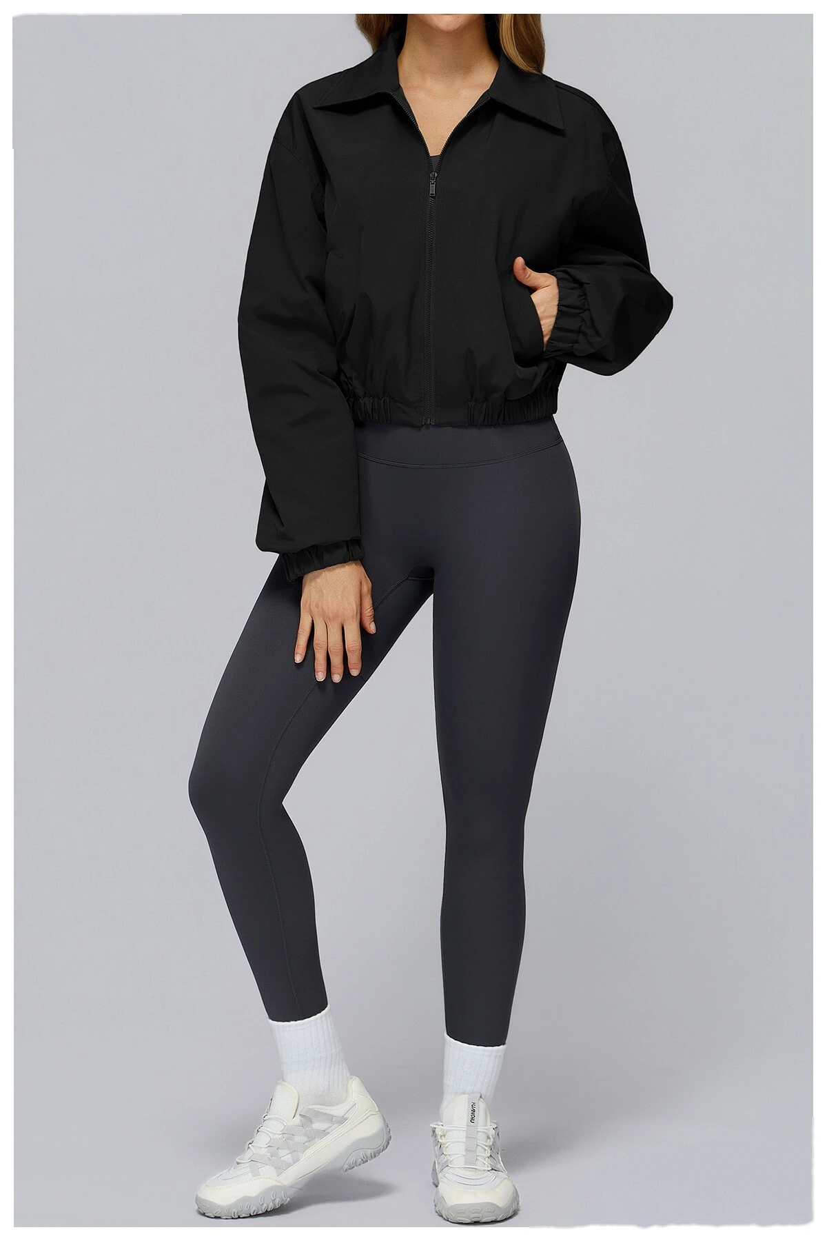 Custom winter coat windproof warm sports coat outdoor mountaineering running coat detail