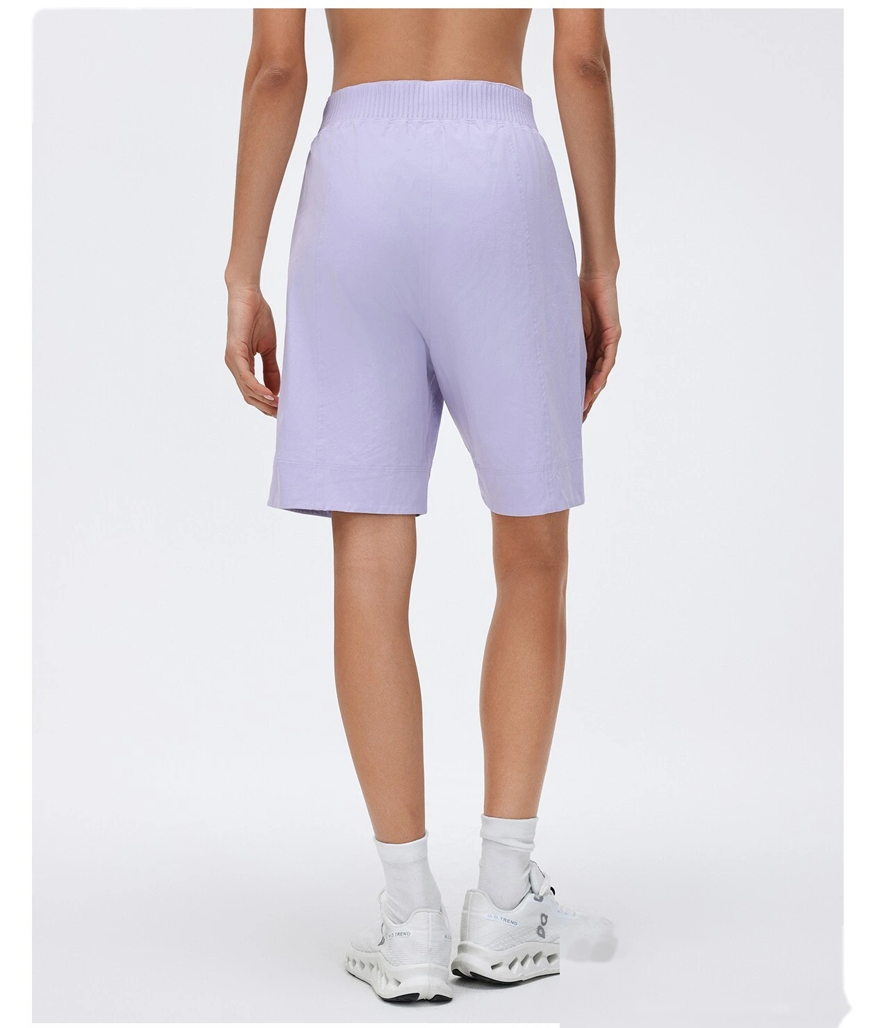 Bulk Custom Women's Sports Mid-Shorts - High-Waisted Lightweight Loose Straight Breathable Running Fitness Pants detail