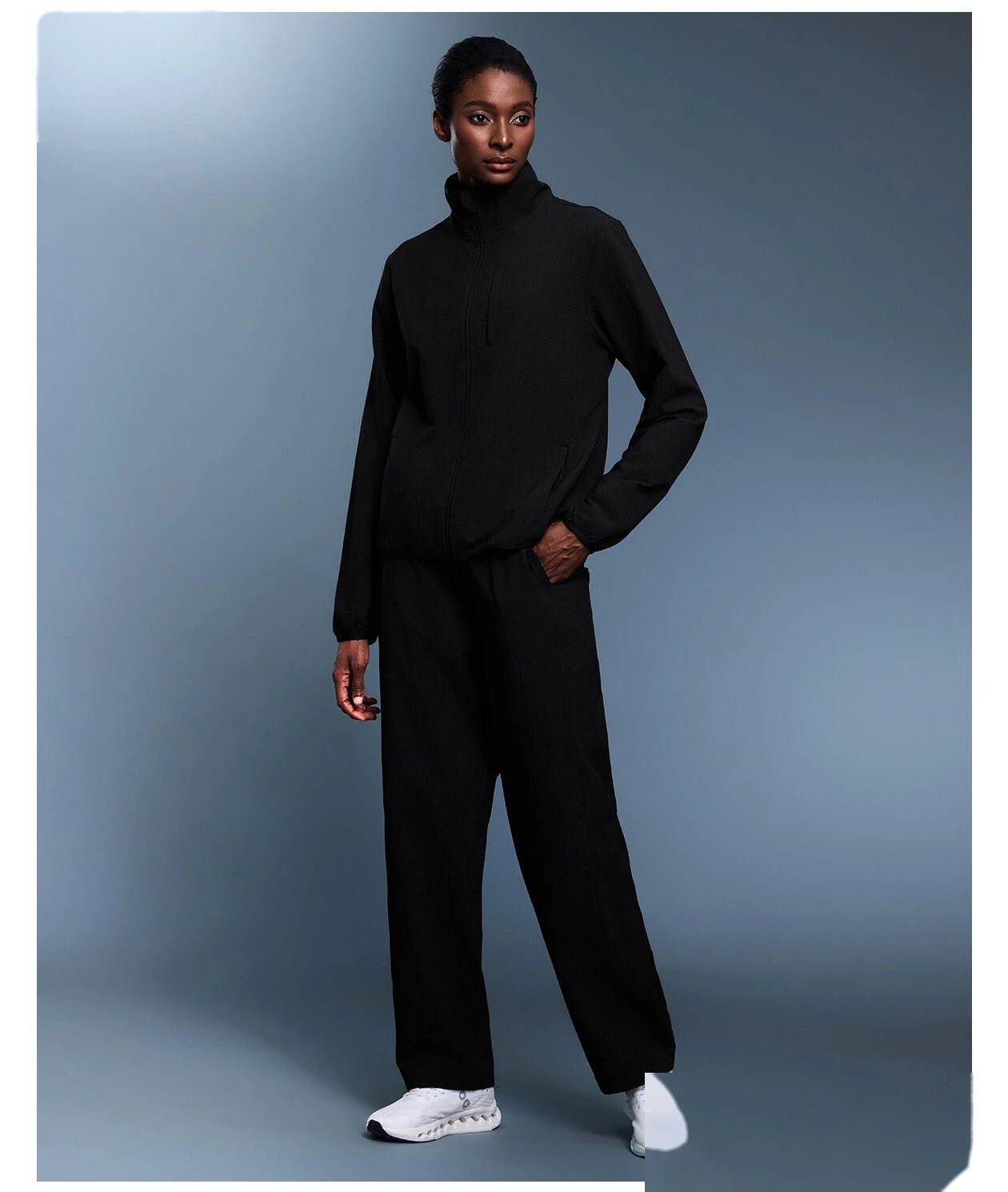 Custom autumn and winter warm casual pants loose straight pants Joker sports pants women detail