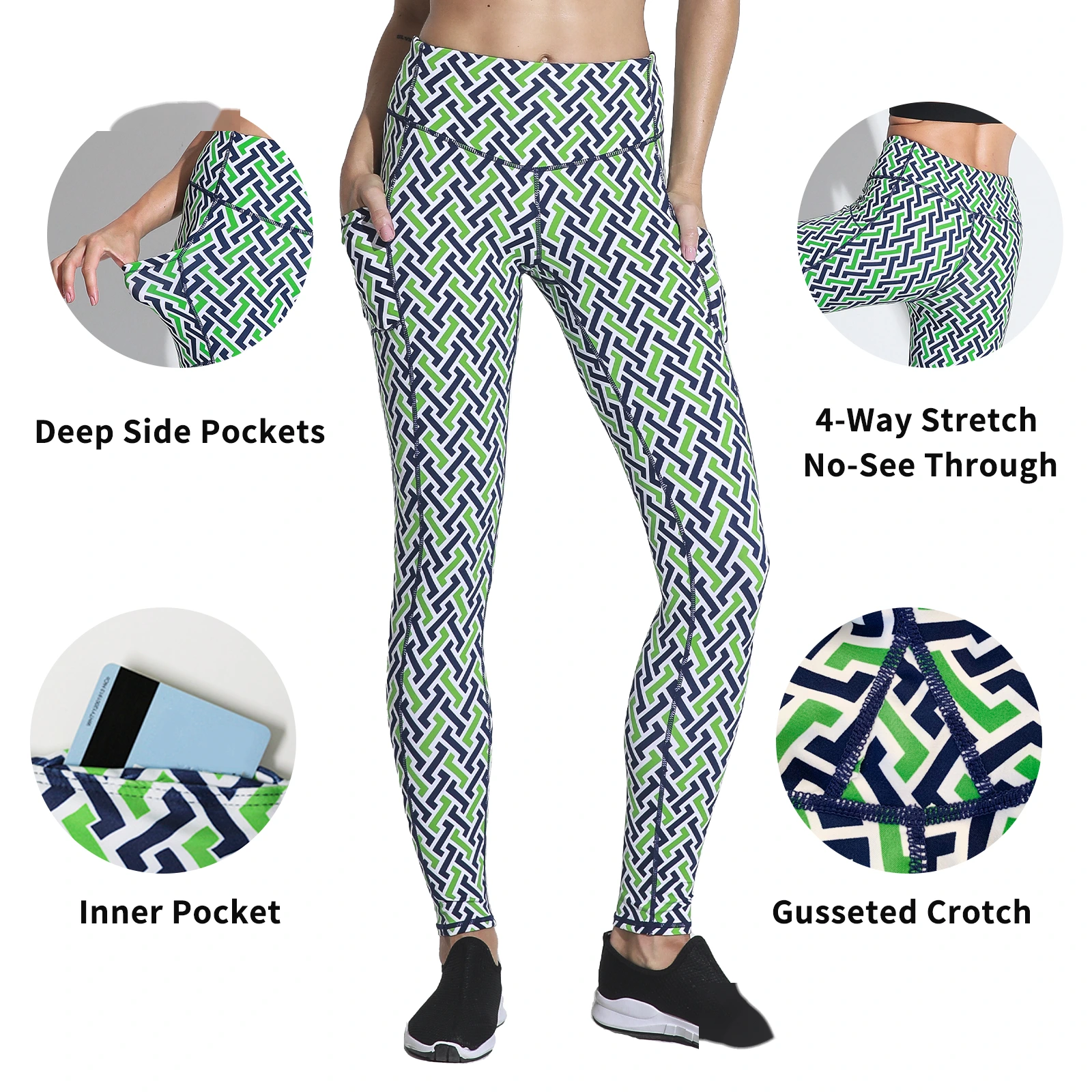 Quality Exercise and fitness tights high waist female yoga pants waist leg elastic leggings pants Manufacturer detail