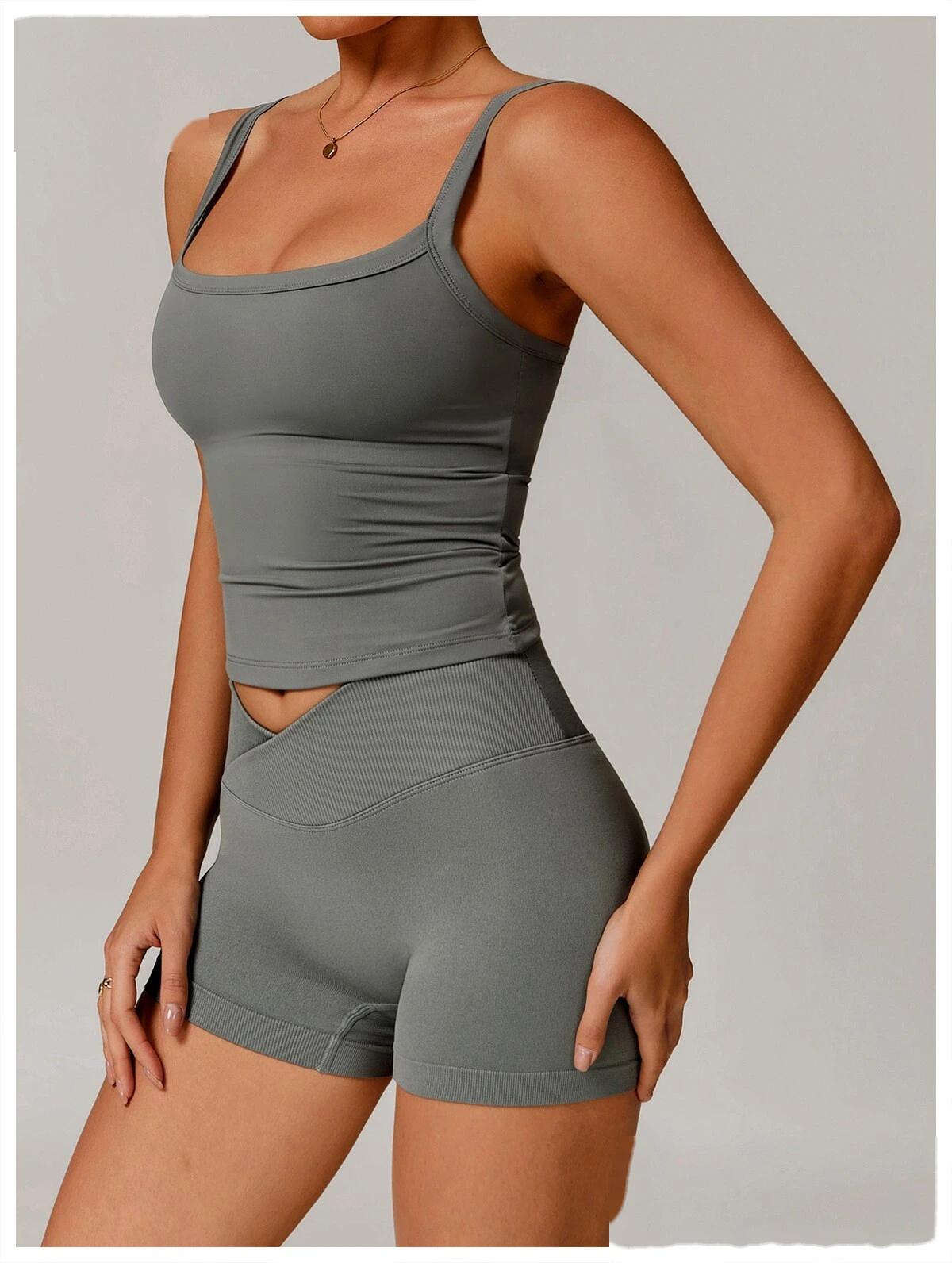 Sanded vest fitness clothing bra high-strength sports bra sling back yoga vest detail
