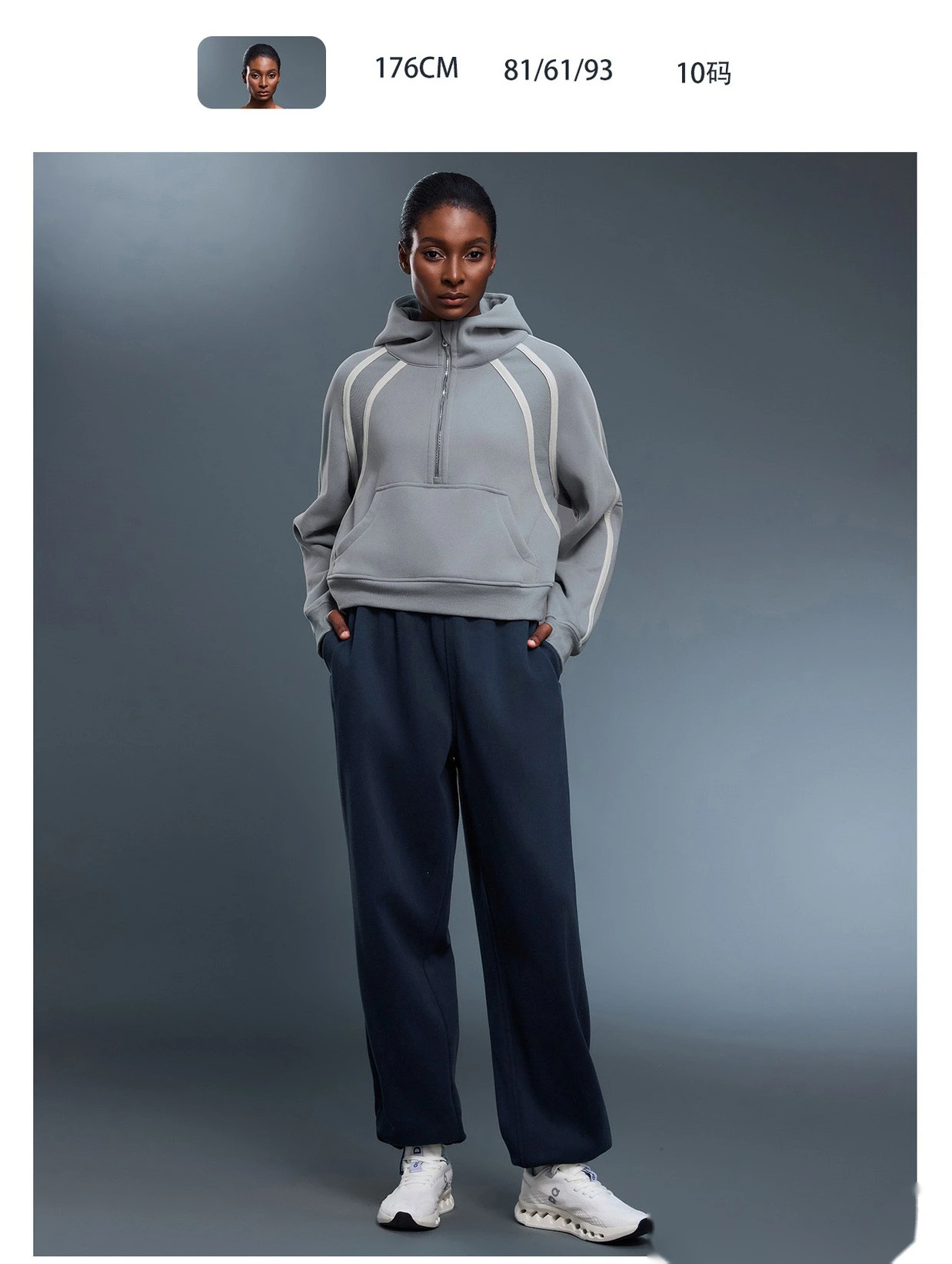 Customized velvet warm casual pants loose sports pants in autumn and winter ladies drawstring leg pants - allni detail
