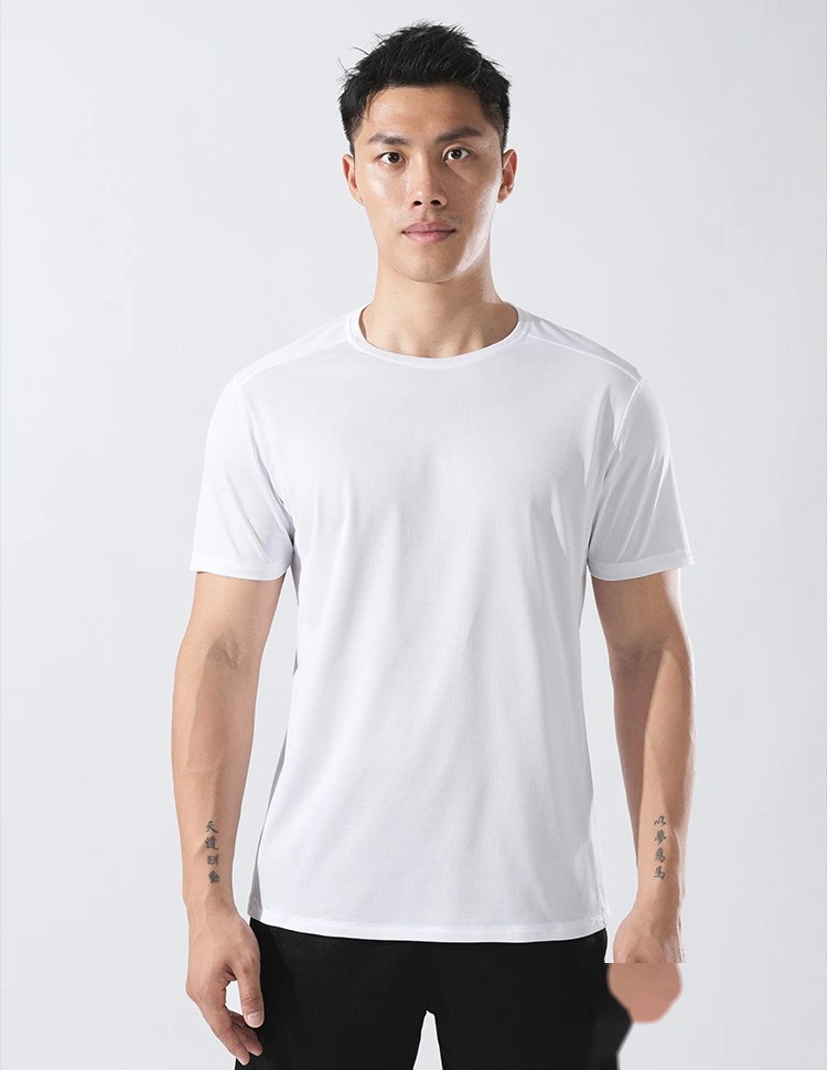 Men quick-dry outdoor t-shirt moisture-wicking loose t shirts detail