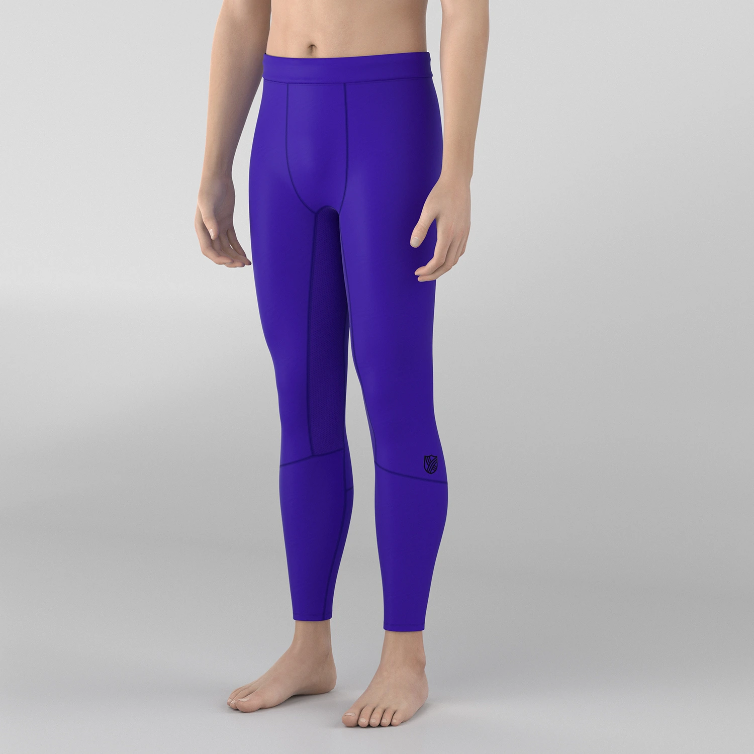 Mens compression pants athletic base layer tights mesh leggings detail