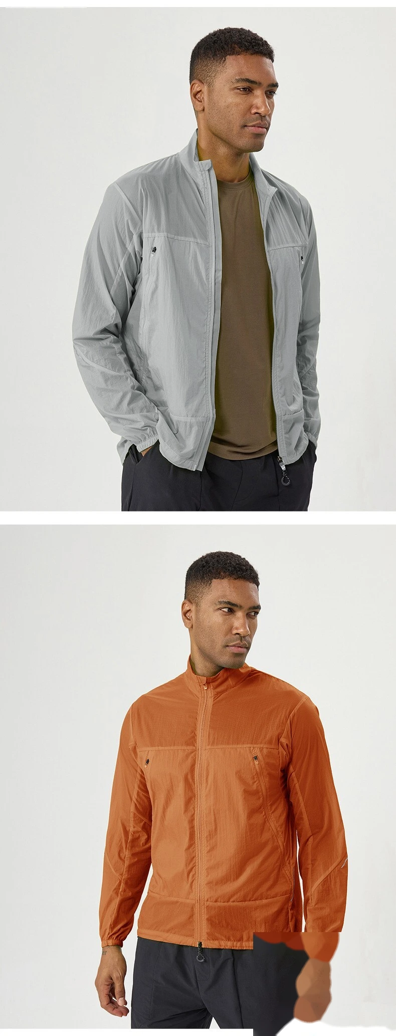Customizable Men's UV Protection Jacket | Light & Breathable, Quick-Dry, Ideal for Outdoor Sports detail