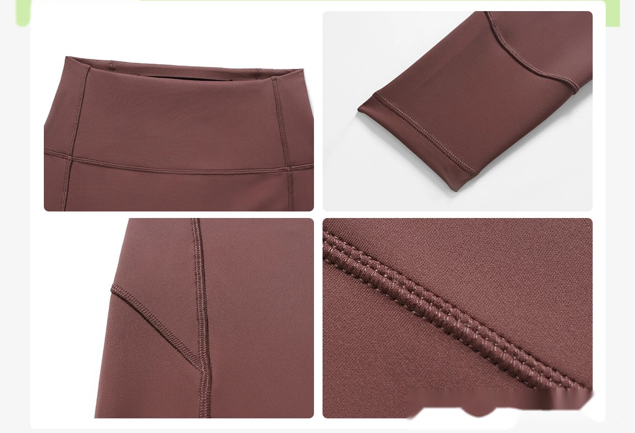 Comfortable Yoga Pants without Embarrassment Line Women's High Waist Hip-lifting Fitness Pants Back Waist Pocket Sports detail