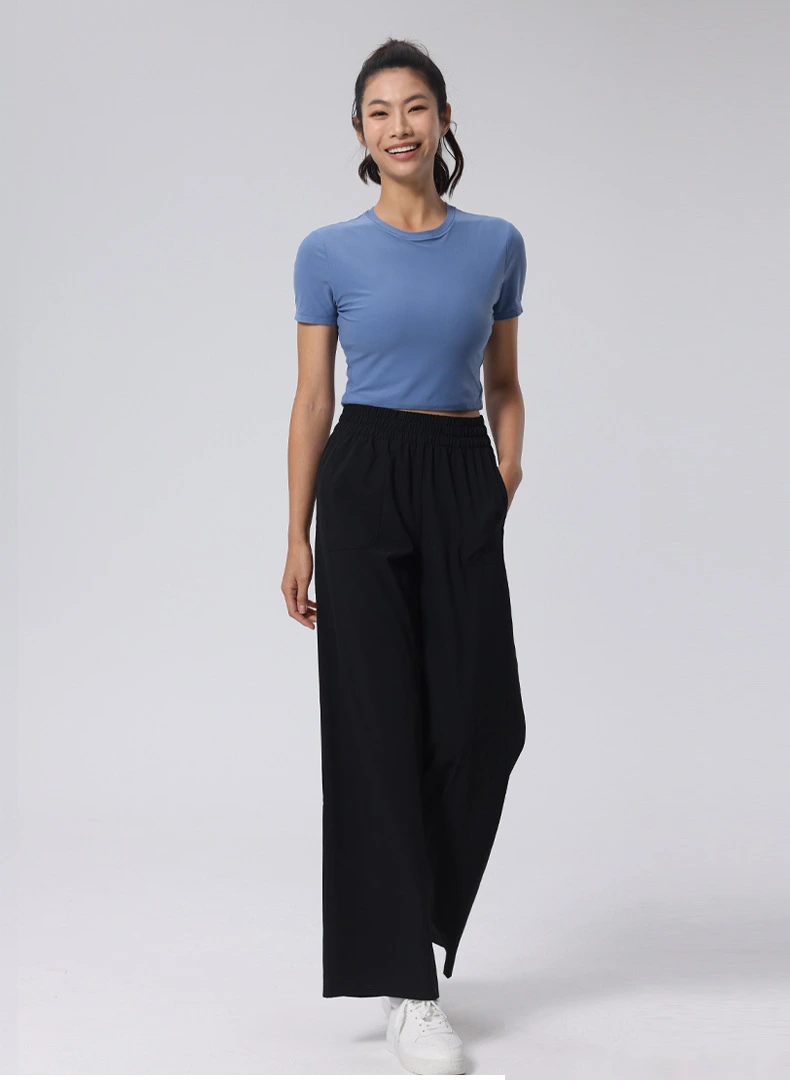 Customize summer ladies' slim and comfortable pants for sports, fitness, running and yoga. detail