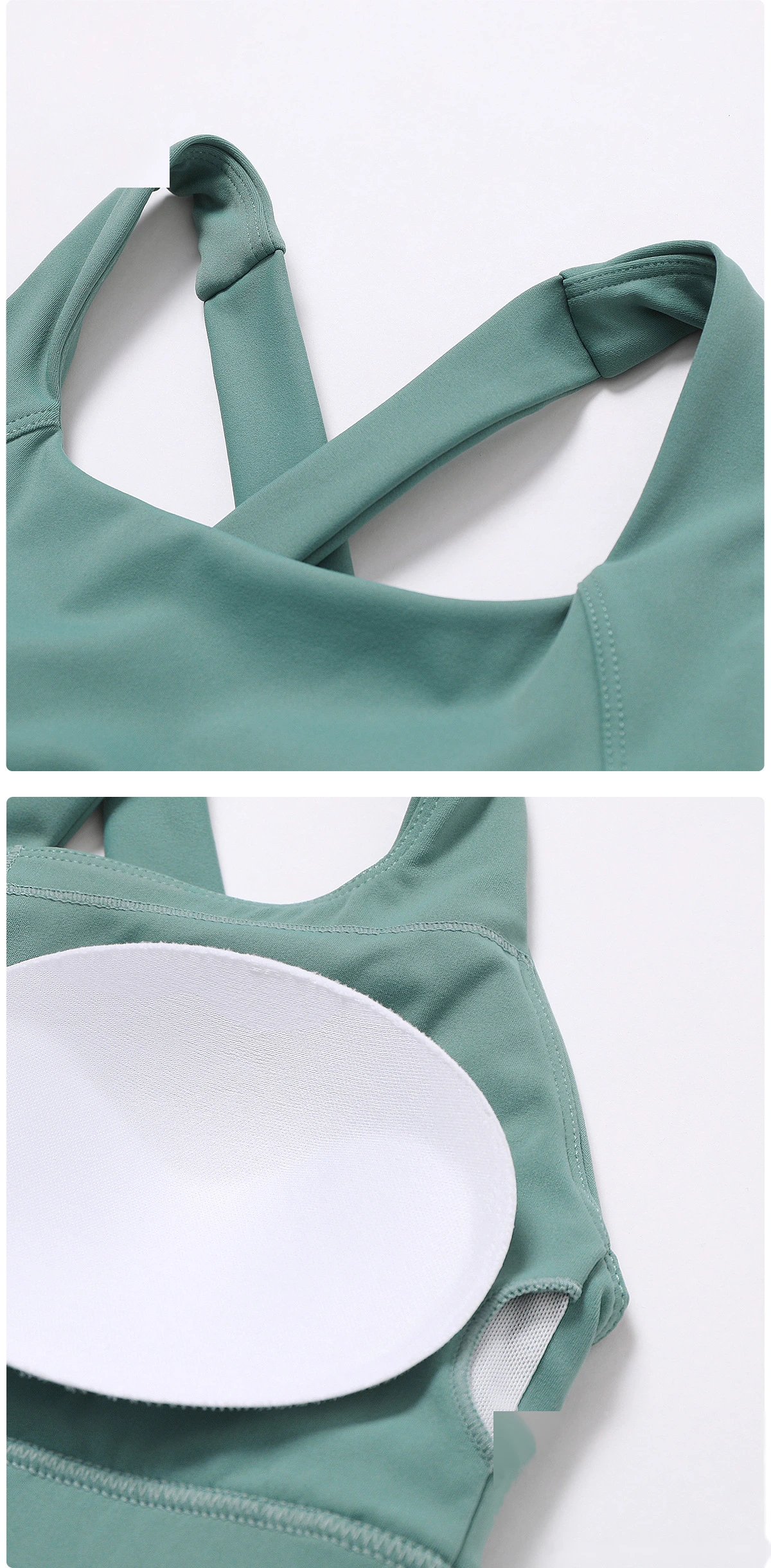 Custom tight yoga vest sports bra high-intensity Pilates running outdoor fitness clothes women - allni detail