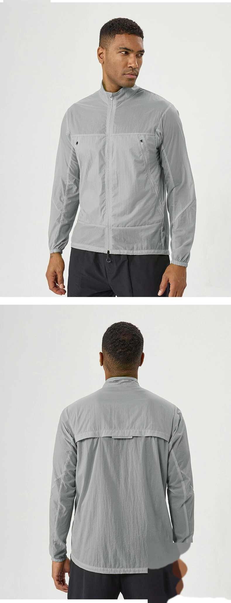 Customizable Men's UV Protection Jacket | Light & Breathable, Quick-Dry, Ideal for Outdoor Sports detail
