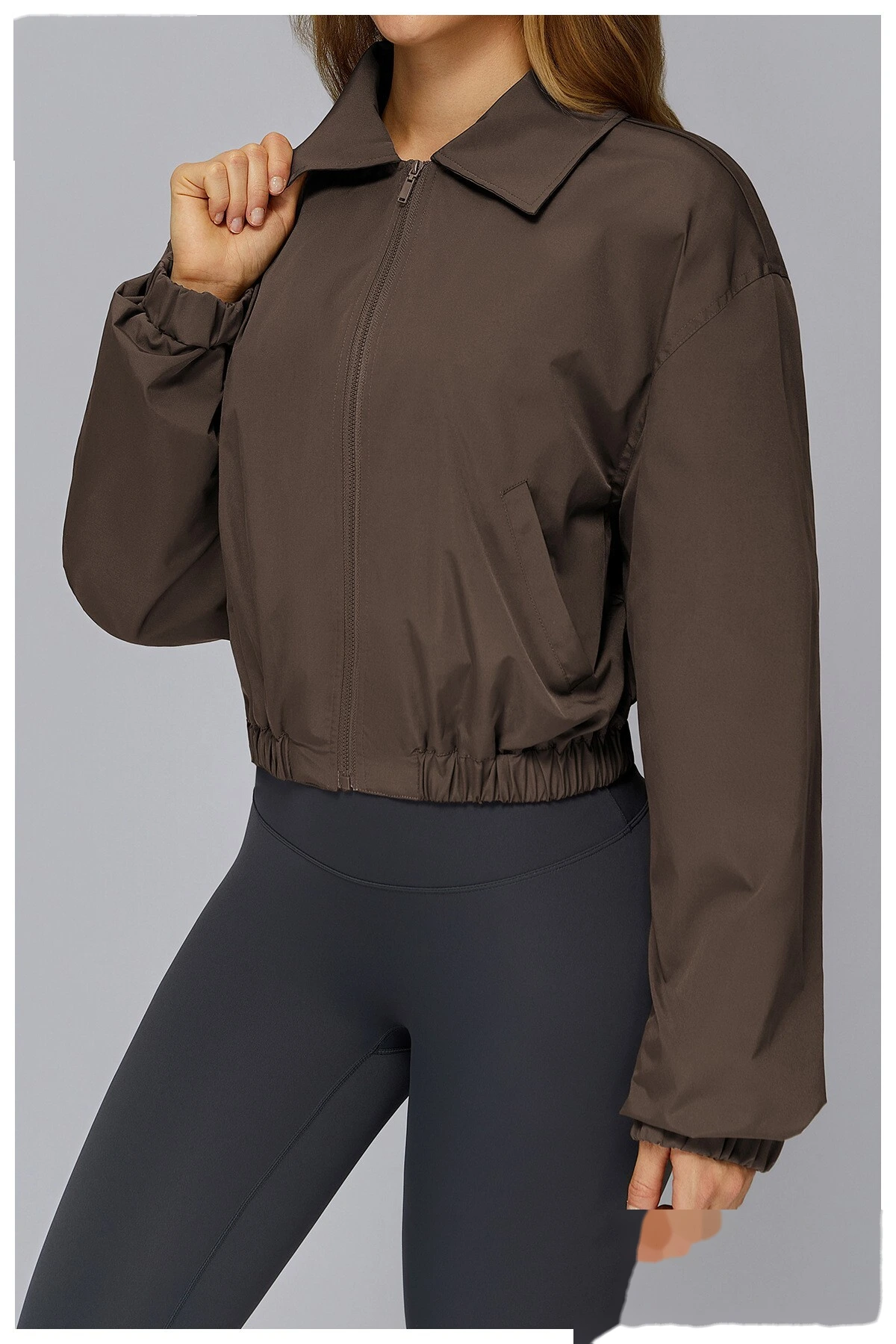 Custom winter coat windproof warm sports coat outdoor mountaineering running coat detail