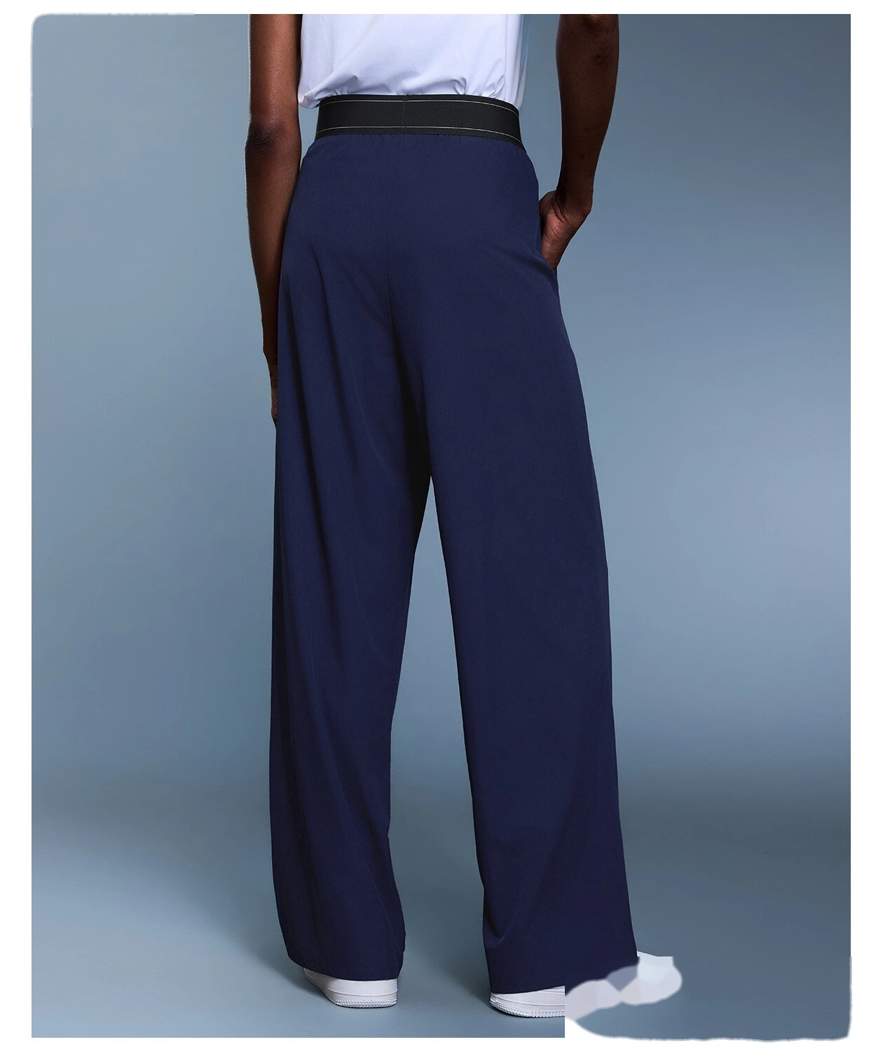 Custom autumn new casual wide-leg pants loose breathable straight sports pants women. detail