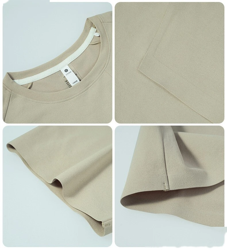 Custom Men’s 7A Antibacterial Ice Silk Lightweight T-Shirt Loose Breathable Seamless Tee with Pocket detail