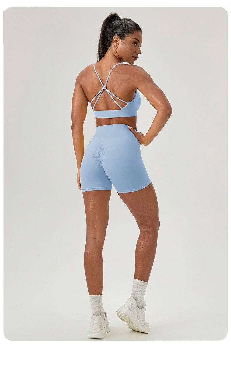 Custom Women's Feminine Beauty Back Yoga Bra | Push-Up, Shock-Absorbing, for Fitness & Running detail