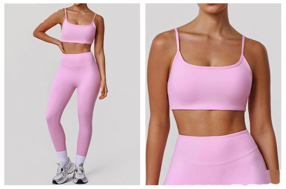 Custom Tight Yoga Bra - Women’s Thin-Strap Sexy Back Push-Up High-Elastic Fitness Sports Top detail